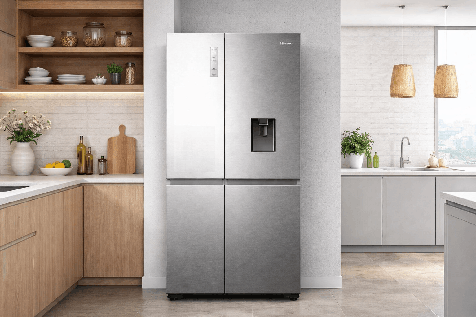 Réfrigérateur Side By Side Inverter HISENSE RS5P668NMC 637L NoFrost